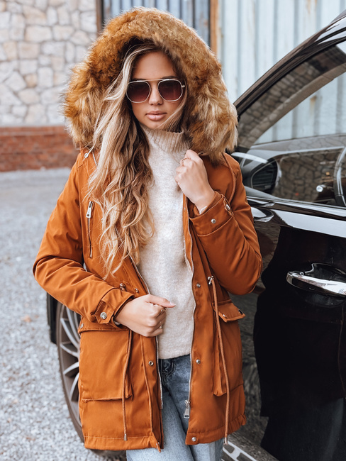 Ženska zimska jakna STELLA camel Dstreet TY3182