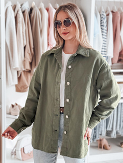 Ženska prehodna srajčna jakna oversize KOSMOJACK khaki Dstreet TY4840_1