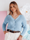 Ženski plaviči ene velikosti z rebrastim vzorcem SWEETDREAM blue Dstreet MY2461