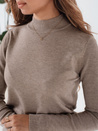 Ženski pulover s polovičnim rolojem TARLENA beige Dstreet MY2484