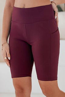 Ženske kolesarske hlače SPORT LOVER maroon Dstreet SY0422