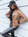 Ženska prešita jakna BASEBALL beige Dstreet TY2561