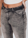 Ženske jeans hlače JORNIX temno sive barve Dstreet UY2192