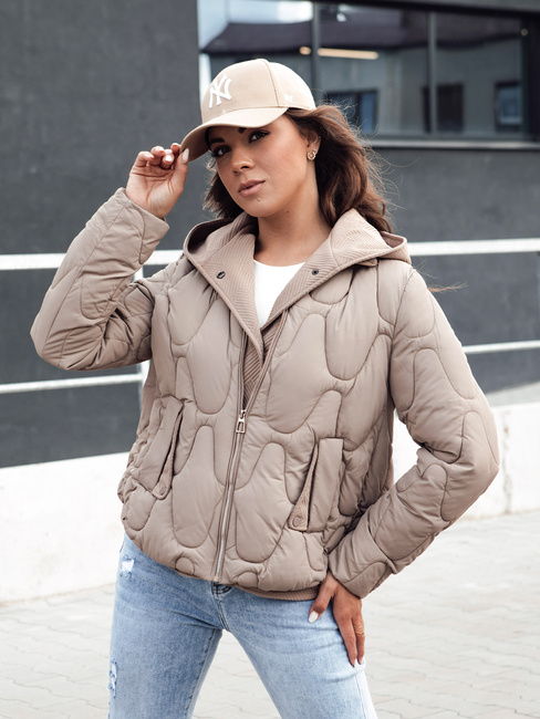 Ženska zimska bunda WINDGLAM camel Dstreet TY4421