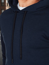 Moška osnovna majica s kapuco mornarsko modra Dstreet BX5884