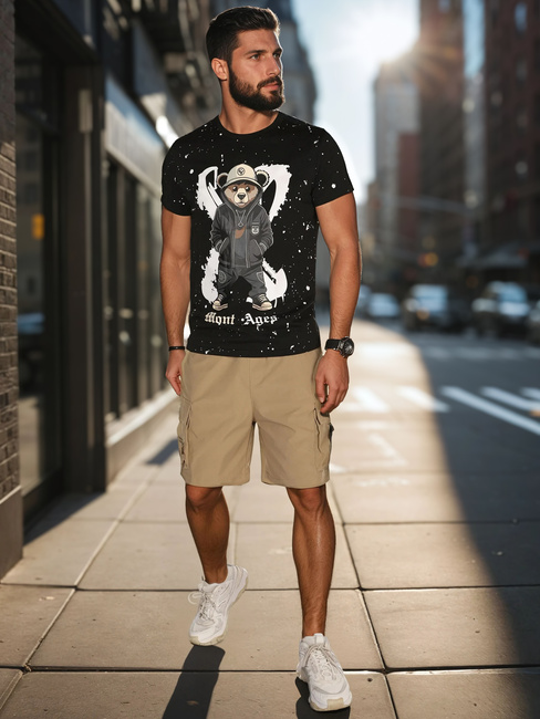 Moške bojne hlače iz tkanine kaki Dstreet SX2505