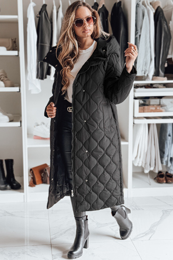 Ženska zimska bunda LIKEMIRA quilted black Dstreet TY4929