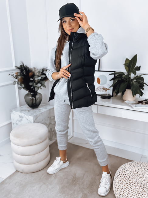 Ženski prešit telovnik MARIN Barva Črna DSTREET TY3371