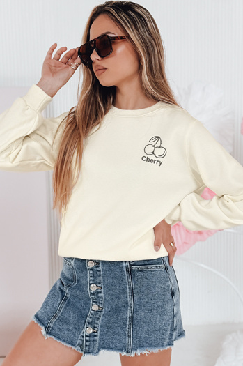 Ženska bluza z vezenjem CHERSOFT ecru Dstreet BY1400