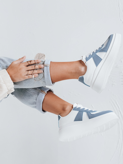Ženske superge na platformi MODNIKKI white Dstreet ZY0875