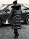Ženska prešita dolga jakna WINTERACT black Dstreet TY4775