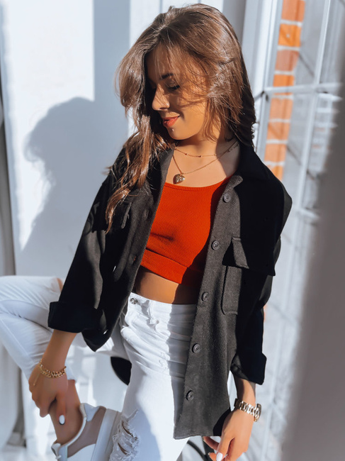 Ženska srajčna jakna SUNSET Barva Črna DSTREET TY3509