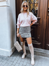 Ženski oversize pulover SKYLARK Barva Roza DSTREET MY2134