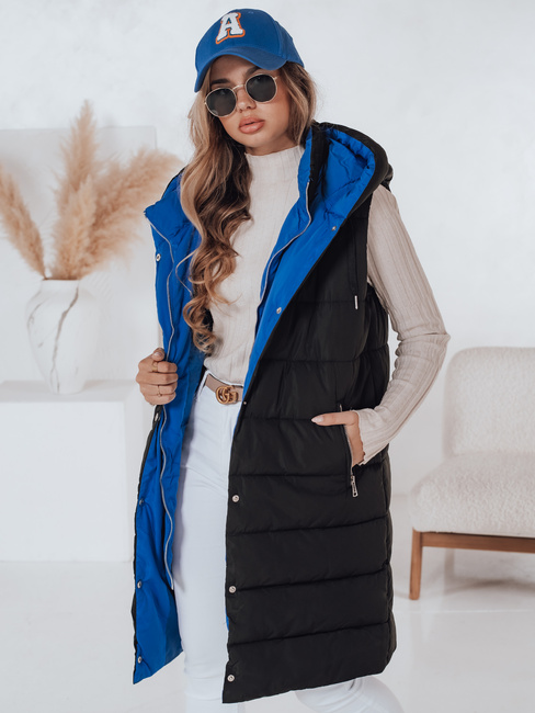 Ženski dolgi telovnik CHESTER Barva Črna DSTREET TY2305