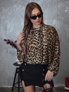 Ženska bluza oversize LEOPARDY v leopardjem vzorcu Dstreet RY2708_1