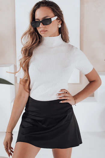 Ženski pulover s kratkimi rokavi GIRLGLORY white Dstreet MY2550