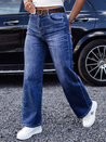 Ženske hlače RETROFIT baggy jeans s pasom v modri barvi Dstreet UY2233_3