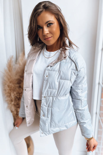 Ženska prehodna jakna NATINA svetlo-siva Dstreet TY3618