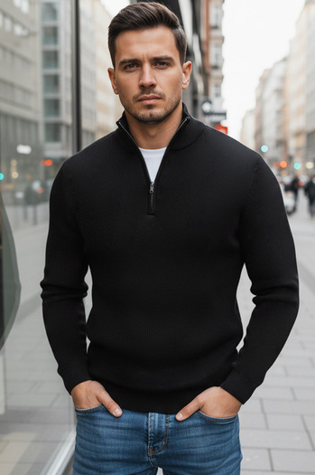 Moški črni pulover Dstreet WX1894