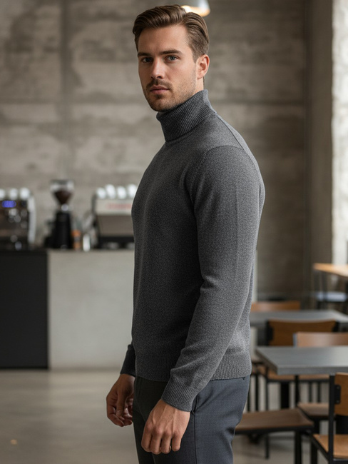 Moški svetlo sivi golf Dstreet WX2359