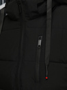 Moška prešita zimska jakna s kapuco črna Dstreet TX5117