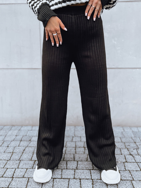 Ženske hlače casual MOSSYMOOD Barva Črna DSTREET UY1689