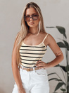 Body ena velikost črtasto STRIP BACK beige Dstreet RY2899