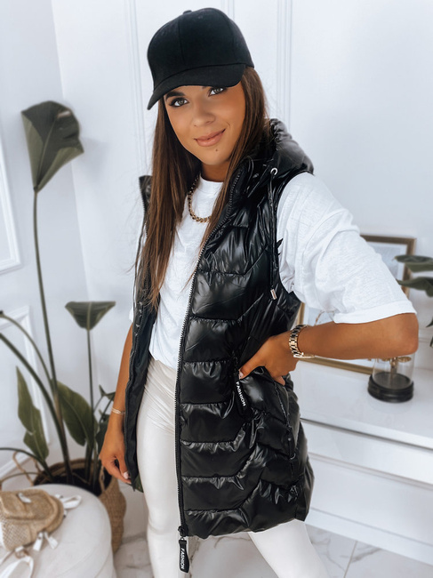 Ženski prešit telovnik KENDRA Barva Črna DSTREET TY2775