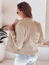 Ženska usnjena jakna ROCKMISS beige Dstreet TY5215