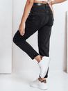Ženske kavbojke mom fit black Dstreet UY2779