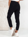 Ženske črtaste hlače CHICCORD black Dstreet UY2173_4