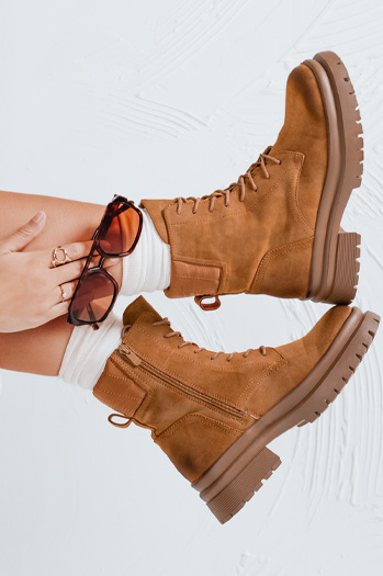 Ženske čevlje BASTEL Barva kamela DSTREET ZY0425