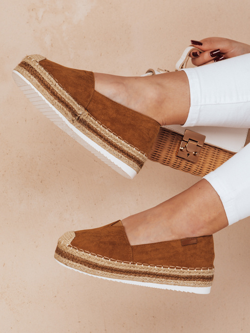 Ženske espadrile LANSI camel Dstreet ZY0060