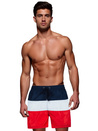 Moške mornarsko modre in sive kopalne hlače Dstreet SX2516