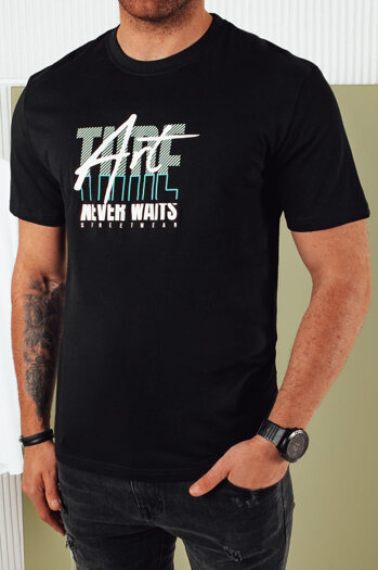 Moška majica s potiskom črna Dstreet RX5391