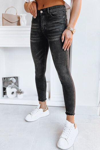 Ženske kavbojke push up PINES Barva Črna DSTREET UY1734