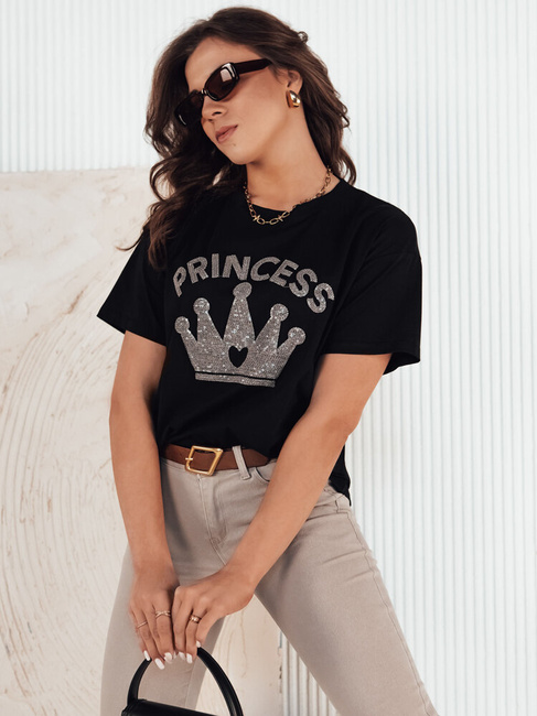 Ženska majica PRINCY črna Dstreet RY2389