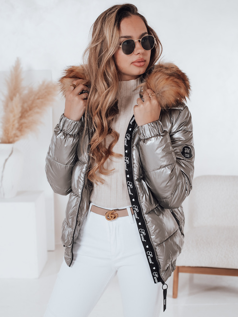 Kurtka damska zimowa MELANI ciemnoszara Dstreet TY4486