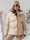 Ženska prešita zimska bunda LARO light beige Dstreet TY4703