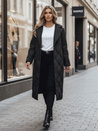 Ženski prešiti dolgi plašč TRENDIFY black Dstreet TY4378z