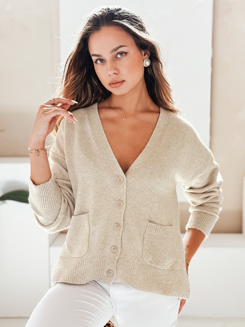 Ženska jopica SORELIE bež barve Dstreet MY2511