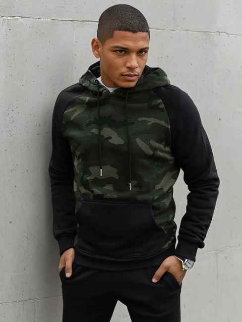 Moška jopa s kapuco Barva Zelena DSTREET BX5485