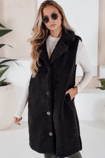 Ženski brezrokavnik BALLA črna Dstreet TY3199