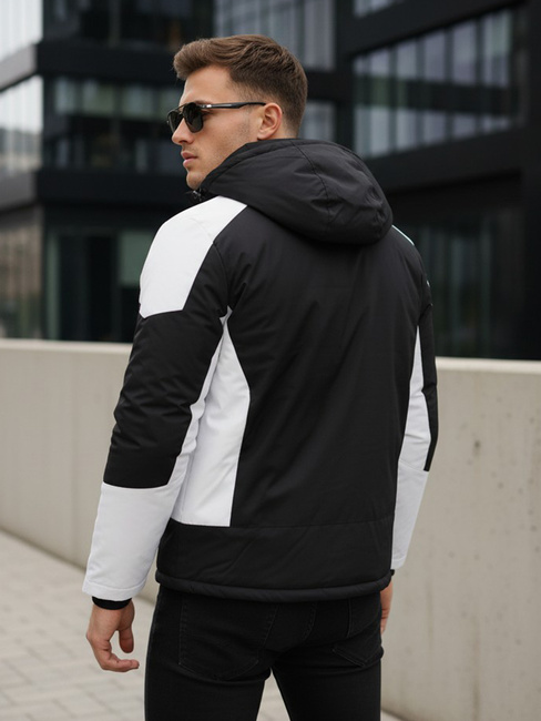 Moška zimska jakna s kapuco črna Dstreet TX5123