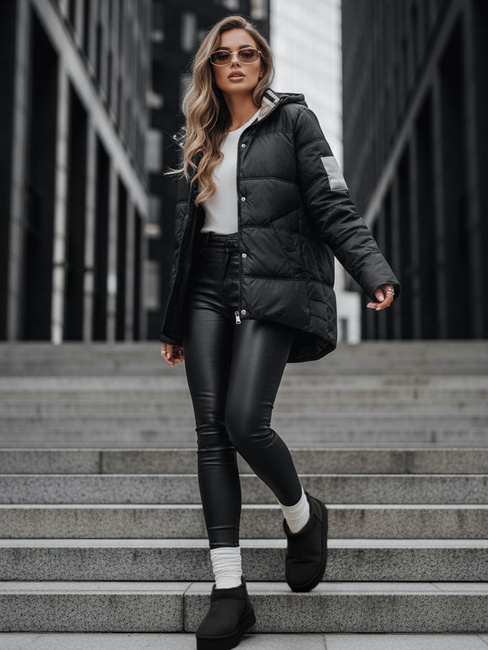 Ženska prešita jakna HIMES Barva Črna DSTREET TY4245