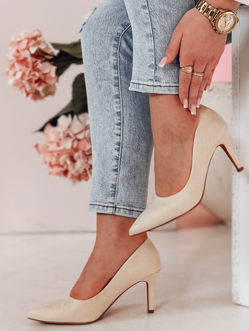 Ženske črpalke SEVINO beige Dstreet ZY0726