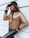 Ženska prešita jakna BASEBALL beige Dstreet TY2561