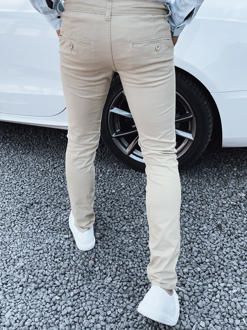 Moške bež hlače Dstreet UX4345