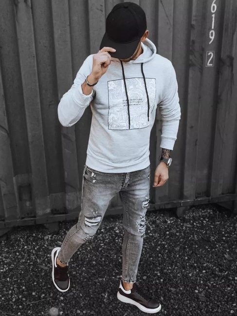 Moška jopa s kapuco Barva siva DSTREET BX5468