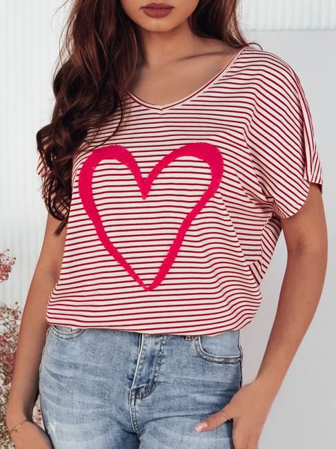 Ženska bluza s kratkimi rokavi GATOCI Barva Ecru DSTREET RY2440